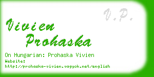 vivien prohaska business card